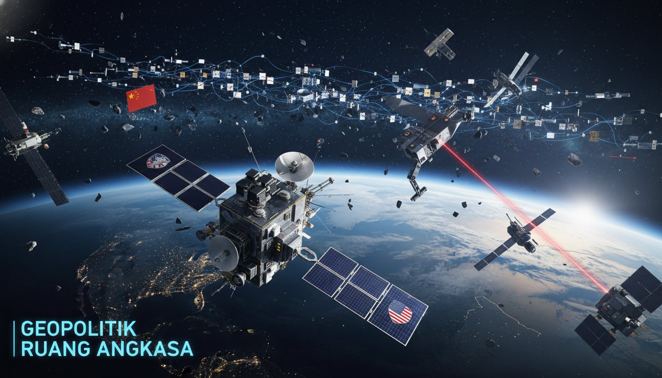 Geopolitik Ruang Angkasa: Perebutan Dominasi Orbit Rendah dan Keamanan Infrastruktur Satelit Global